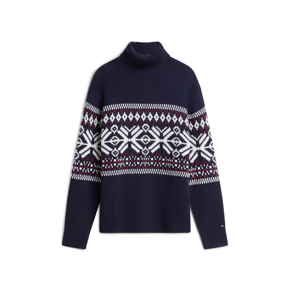Tommy Hilfiger Fairisle Wool Blend Roll Neck Sweater